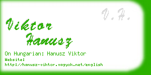 viktor hanusz business card